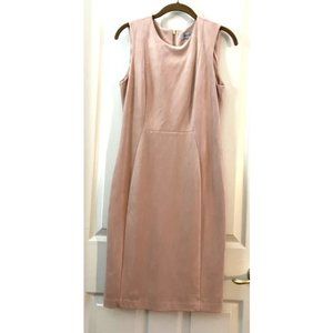 Faux Suede  - blush dress - Size 8
